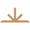 Ekena Millwork Saratoga Timber Gable Bracket, Western Red Cedar, 84"W x 42"H x 5 1/2"D x 5 1/2"F, 12/12 Pitch GBW084X42X0606SAR00SWR - alternate 1